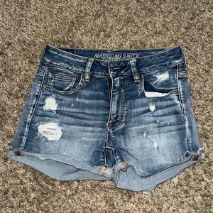 American Eagle Hi-Rise Shortie shorts